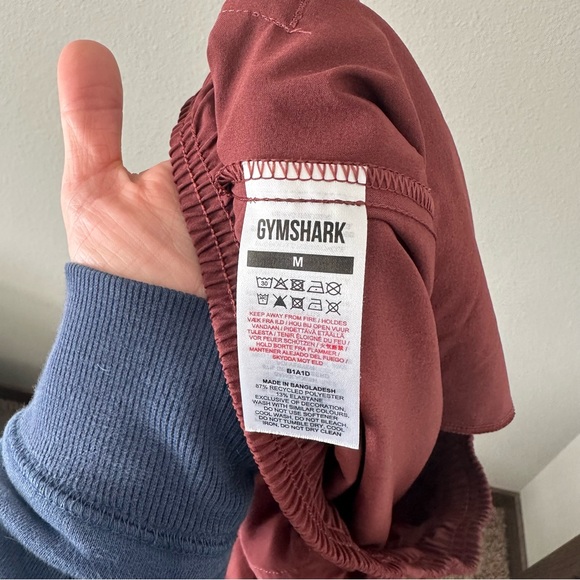 GYMSHARK Women’s Joggers w/Drawstring Burgundy/Clay Color Size Medium EUC - Picture 13 of 13